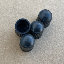 Porsche Audi TPMS Caps Tyre Pressure Sensor Valve Dust Stem Caps Black New