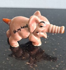 Wade Pink Elephant 'Oh My Head'  Perils Of Drink Series Shamrock Pottery Ireland