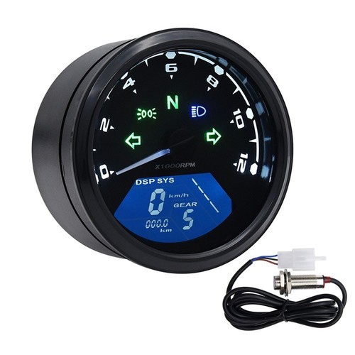Lcd digital gauge motorcycle - gauge,