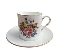 Royal Worcester Bournemouth Rose Bone China Cup & Saucer. Floral 1959+