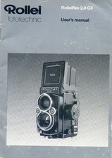 Rolleiflex 2,8GX  Instruction Manual