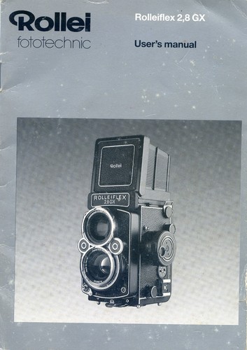 Rolleiflex 8gx instruction - rolleiflex,