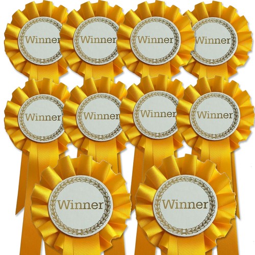 Winner rosettes per pack - per,