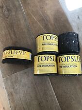 5 x Topsleeve universal sheep wool pipe wall insulation 75mm 100mm