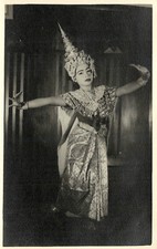 Thai Dancer Postcard RPPC In