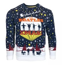 The Beatles Christmas Jumper in XS (36/38”) 3XL (46”) 4XL (48/50”)