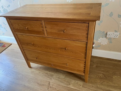 Oak chest drawers used - oak, of