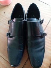 MENS BLACK POINTED SUIT SHOES
