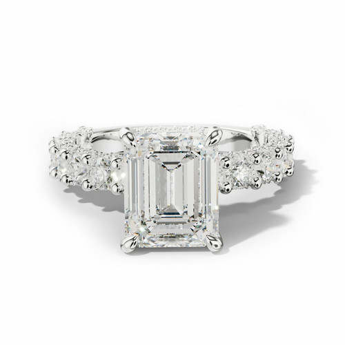 18k white gold engagement - 18k,