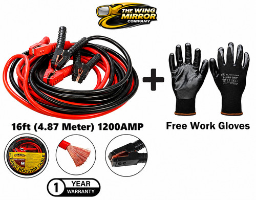 Jump leads 16ft heavy - heavy, duty