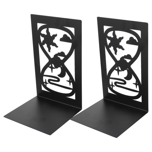 2pcs simple iron book ends - simple,
