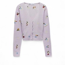 Zara lilac embroidered floral
