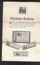 Varitone Tablets 1910 Ad