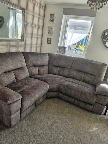 Grey sectional sofa recliner - sectional,