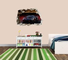 3D Smashed Wall Mural