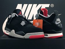 VTG 2019 NIKE AIR JORDAN 4 RETRO UK11 EU46 CEMENT IV BRED FIRE RED 1 3 6 OG RARE