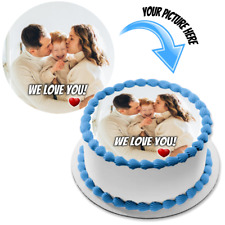 Own Personalised Photo Picture Edible Cake Topper Party Deco Custom Celebration