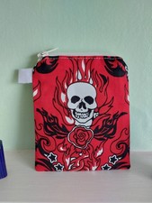 Purse red skull & dagger