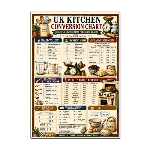 Kitchen conversion chart - kitchen,