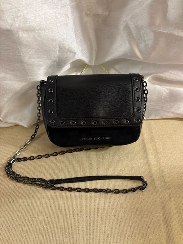 Armani exchange black faux - armani,
