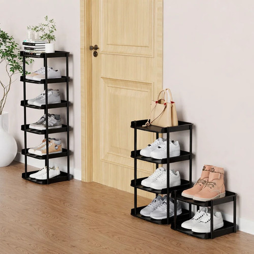 Tier narrow shoe rack - 6, for