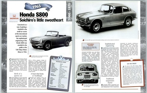 Honda s800 1960 - honda, 1960/1970