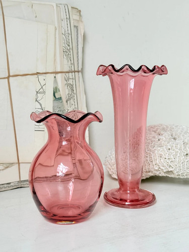 Pair cranberry glass - cranberry,