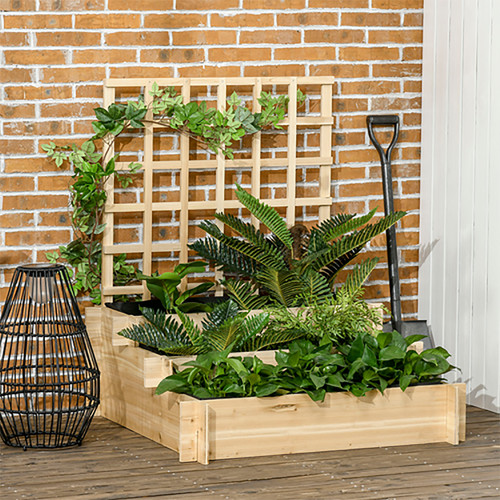 Wooden raised garden bed - wooden,
