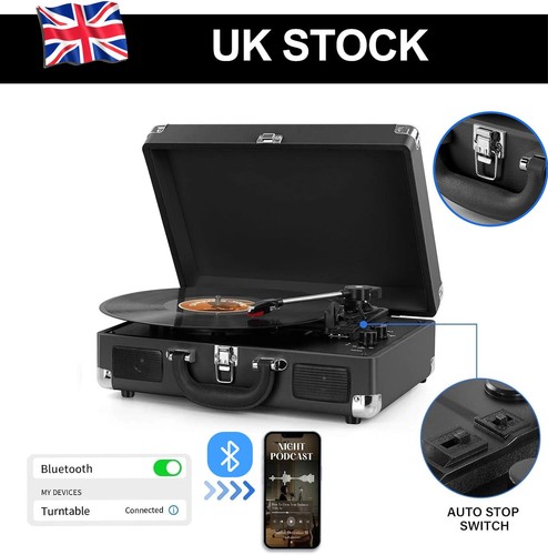 Portable vinyl record - portable, player