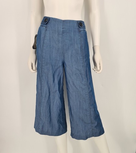 Nwt bebe denim culotte wide - culotte,