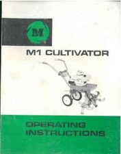 Mountfield M1 Cultivator Rotavator Operators Manual