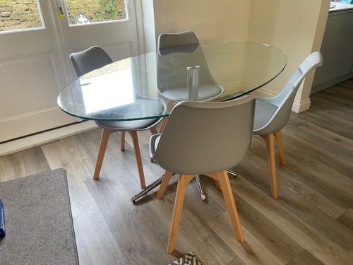 Dining table oval 1cm - table,,