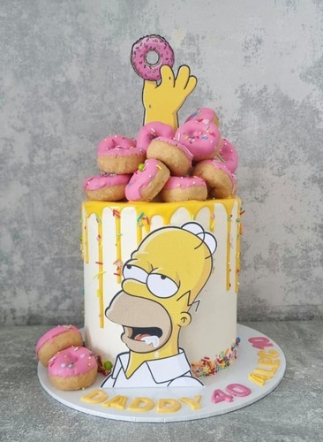Homer cake topper set - topper,