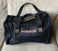 Retro Head Holdall / Sports Bag/ Gym Bag carrier black well used 