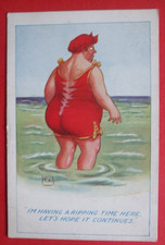Old Seaside Comic FAT LADY