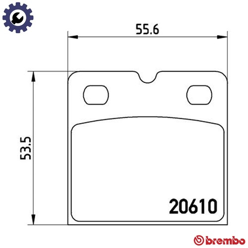 Brake pad set - set, parking