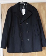 M & S Navy Double Breasted