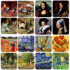 Set 4 Coasters Multi-Design