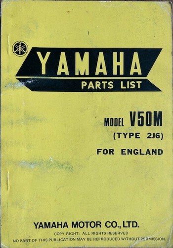 Yamaha v50m 1977 model - v50m,
