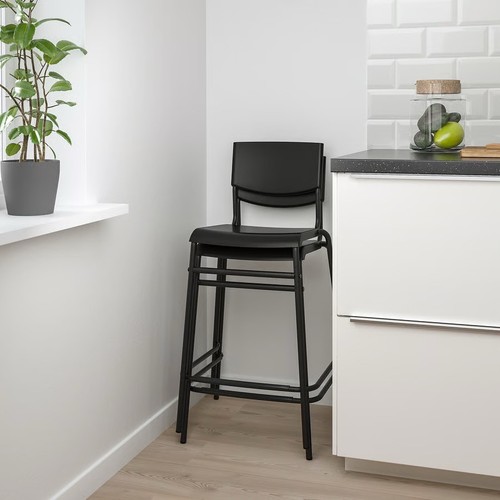 Bar stool with backrest