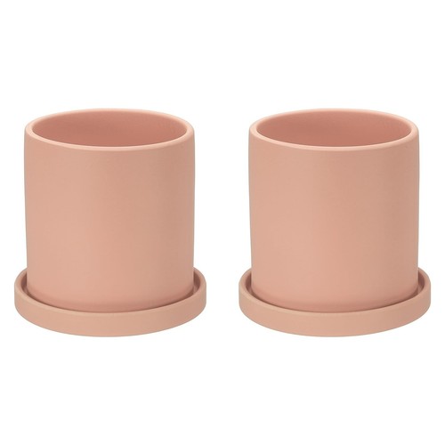 2pcs pink salmon - salmon, planters