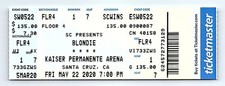 Blondie Concert Ticket Stub