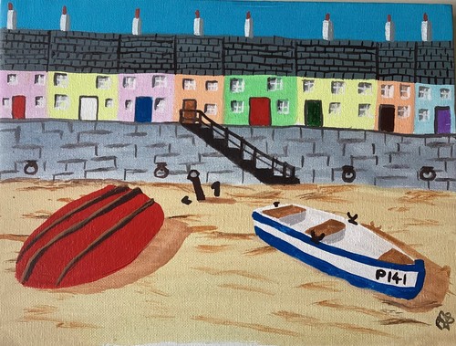 Original acrylic painting - , of
