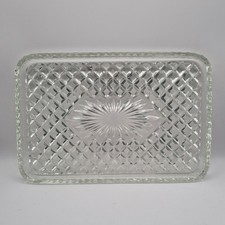 Vintage Clear Cut Glass Vanity