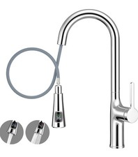 yeulluey Kitchen Taps with Pull Out Spray, Temperature Display Kitchen Sink Taps
