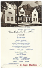 Shipping, Union Castle, Lunch