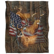 Cf-Jp Usa American Flag Deer