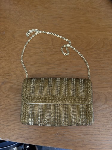 Vintage walborg gold beaded - gold,