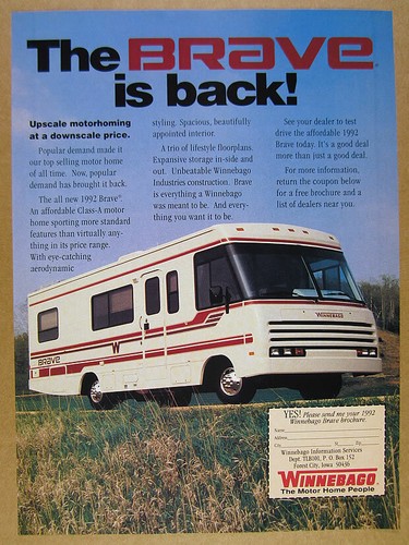1992 winnebago brave motorhome - winnebago,