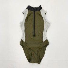 Realise olive green zip-up